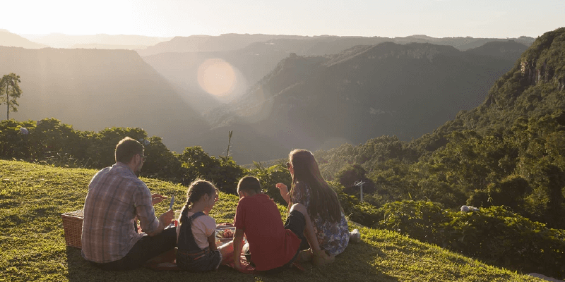 Parque Olivas de Gramado - Super pôr-do-sol!