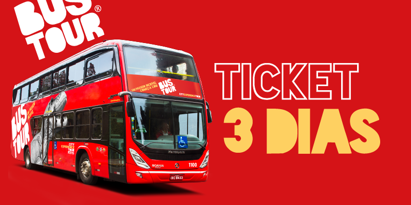 Ticket Bustour - 3 dias de uso